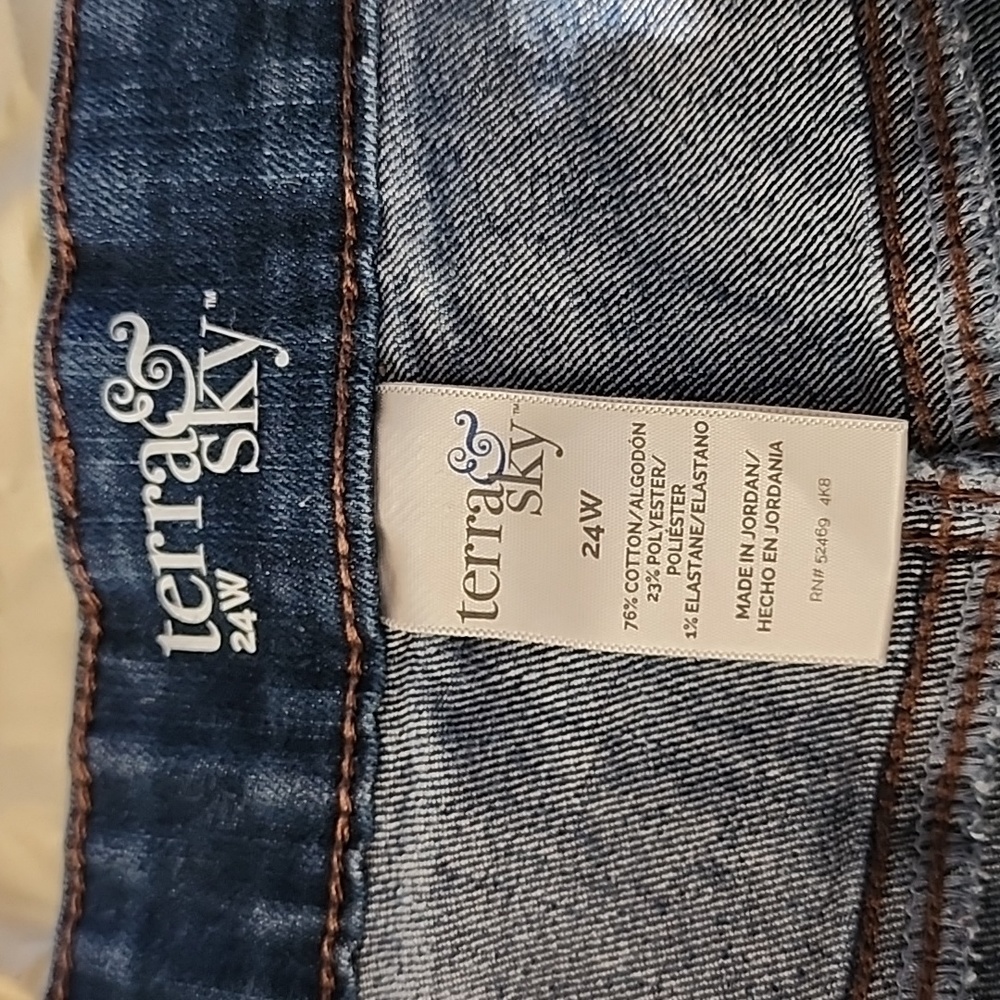 Terra & Sky Jean Capris 24W